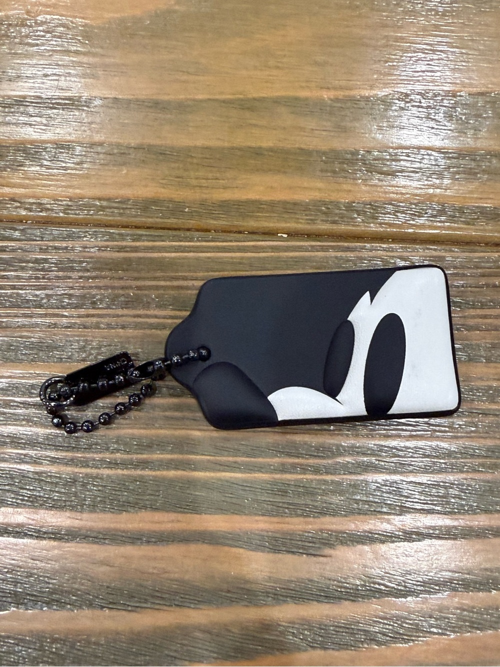 Coach Black and White Disney Mickey Hangtag NWOT